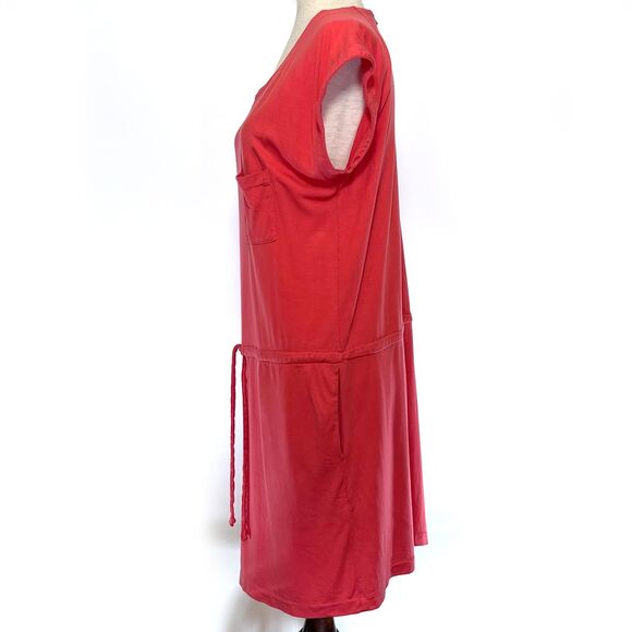 Fossil Large Orange Rayon Shift Dress - Picture 3 of 7